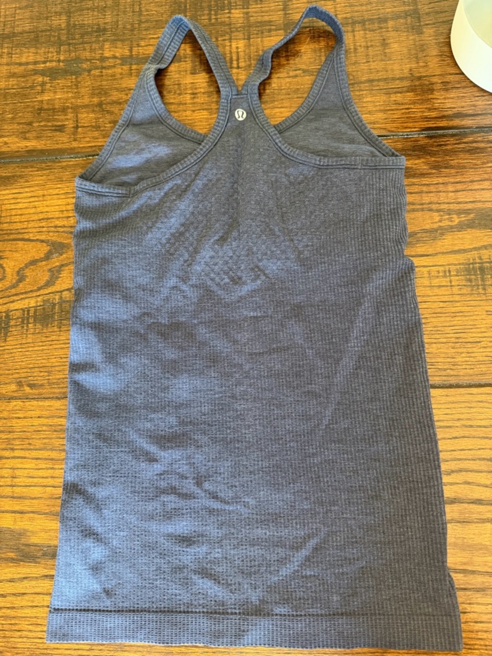 Lululemon Navy Ribbed Racerback Tank Top - Picture 2 of 4
